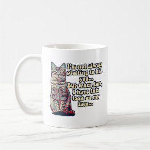 Hübsches Katzenmeme für Katzenliebhaber und Besitz Kaffeetasse