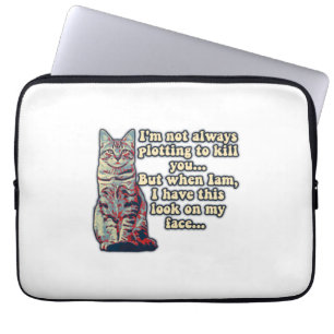 Hübsches Katzenmeme für Katzenliebhaber und Besitz Laptopschutzhülle