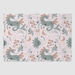 Hübsches Kindermuster in Rosa Moderne Wasserfarbe Seidenpapier