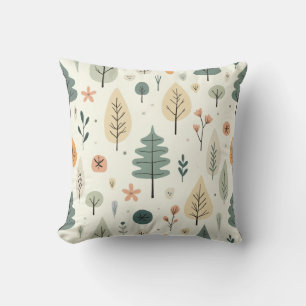 Hübsches Kissen mit Baum-Muster, Zierkissen