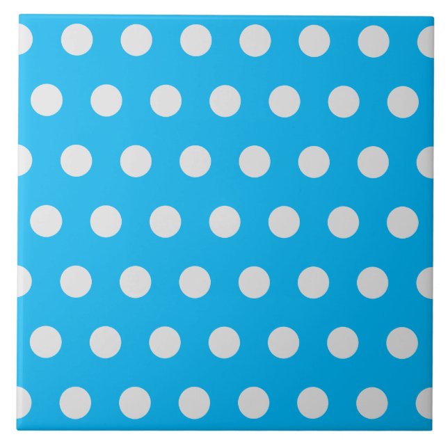 Hübsches klassisches Polka dot pattern Tile Fliese (Vorderseite)