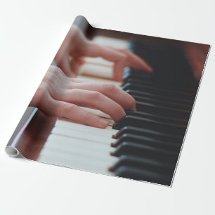 Hübsches Klavierdesign Geschenkpapier