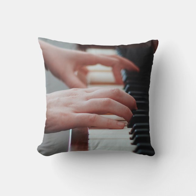 Hübsches Klavierdesign Kissen (Vorderseite)