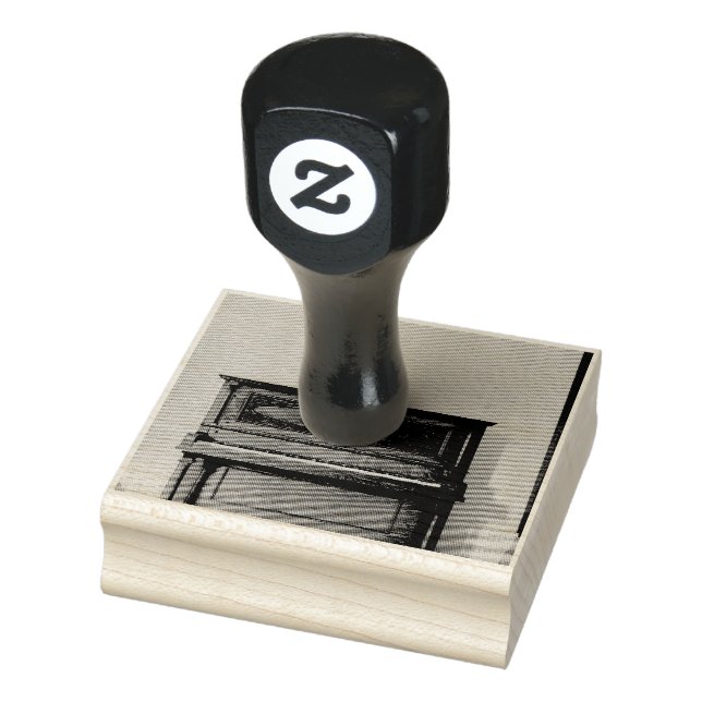 Hübsches Klavierwerk Gummistempel (Stempel)