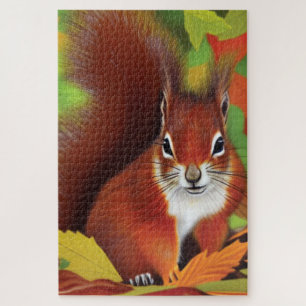 Hübsches kleines Eichhörnchen Puzzle