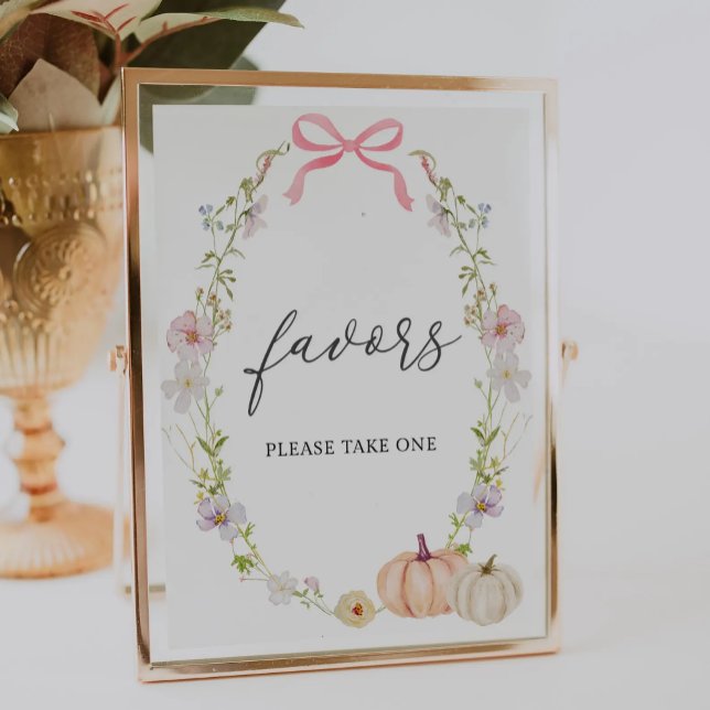 Hübsches kleines Kürbisbaby-Duschgelfavoriten Schi Poster (Von Creator hochgeladen)