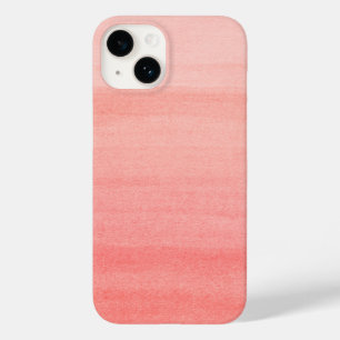 Hübsches Korallenrosa Ombre Wasserfarbmuster Case-Mate iPhone 14 Hülle