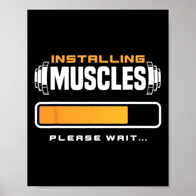 Hübsches Krafttraining Poster (Vorne)