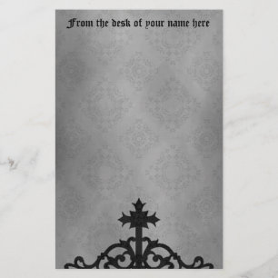 Hübsches Kreuz des gotischen Friedhofstors Briefpapier