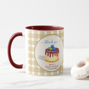 Hübsches Kuchen Beige Braun Brautparty Dankeschön- Tasse