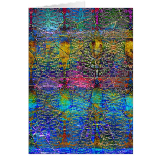 Hübsches künstlerisches abstraktes beflecktes Glas (Vorne)