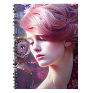 Hübsches Lady Spiral Foto Notebook Notizblock