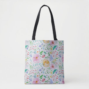 Hübsches, leichtes Aquarell-Blumen- und Knospenmus