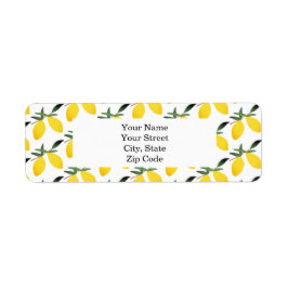 Hübsches Lemon Muster Personalisiert