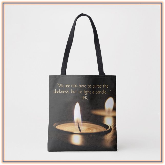 Hübsches Licht - JFK-Zitat-Tasche (Von Creator hochgeladen)