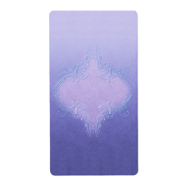 Hübsches Lila Apothekenetikett (Vorne)