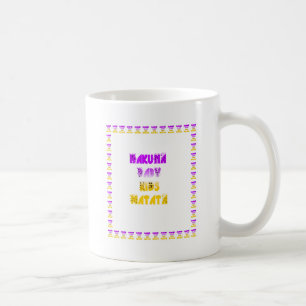 Hübsches Lila und Gelbes Hakuna Matata Baby Kinder Tasse