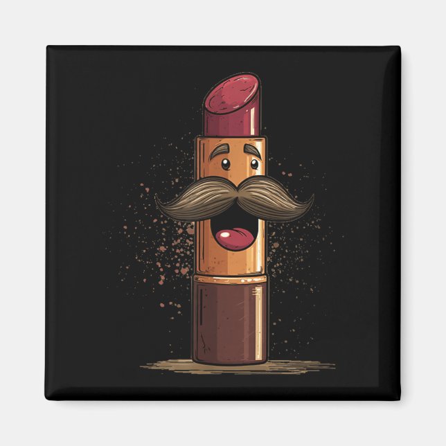 Hübsches Lippenstift-Gesichtskostüm für Lippenpfle Magnet (Vorne)
