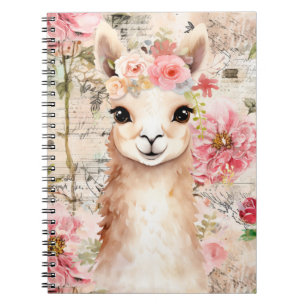 Hübsches Llama-Notizbuch Notizblock