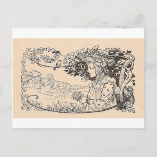 Hübsches Mädchen Postkarte