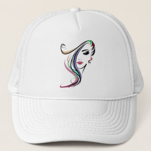 hübsches Mädchen Trucker Hat, Verschlusskappe Truckerkappe
