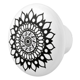 Hübsches Mandala Blume Blossom Keramikknauf