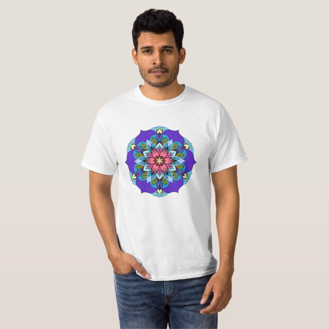 Hübsches Mandala Shirt Geschenk für alle (Vorne ganz)