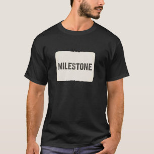 Hübsches Meilenstein-Emblem-Kostüm T-Shirt