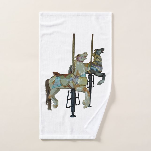 Hübsches Mergo Round Carousel Pferde Handtuch (Handtuch)