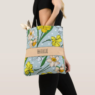 Hübsches mit Monogramm Retro-Blumenmuster
