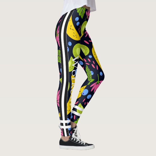 Hübsches Modedesign Fruchtmuster l Colorful Leggings (Rechts)