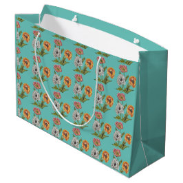 Hübsches Mohnwackelpapier Große Geschenktasche Geschenktüte
