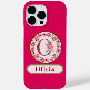 Hübsches Monogram O Floral Case-Mate iPhone Case