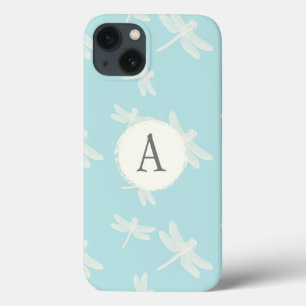 Hübsches Monogramm-Dragonflies-Muster Case-Mate iPhone Hülle
