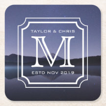 Hübsches Monogramm-schönes LandschaftsFoto einfach