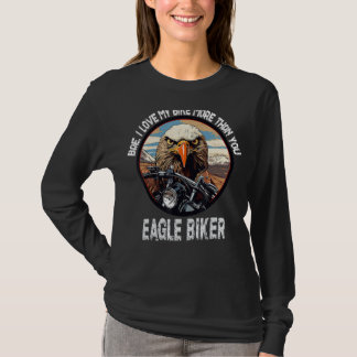 Hübsches Motorradfahrer-Motorrad für Damen Biker T-Shirt