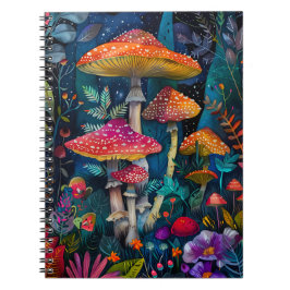 Hübsches Mushroom-Notebook und -Journal Notizblock