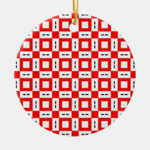 Hübsches Muster 06 Keramik Ornament