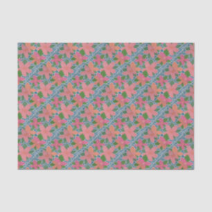 Hübsches Muster für die tropische Blume Seidenpapier