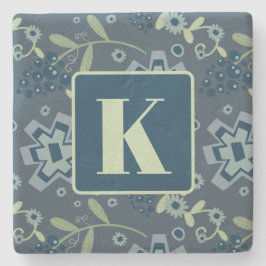 Hübsches Mustermuster für Flora und Fauna Steinuntersetzer