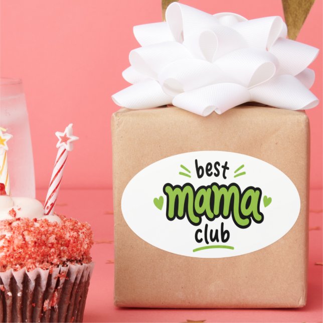 Hübsches Muttertagsgeschenk Ovaler Aufkleber (Party)