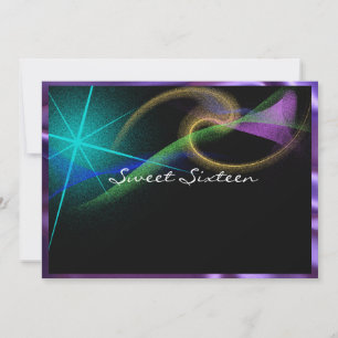 Hübsches Neon, Nordlichter, Sweet Sixteen, Einladung
