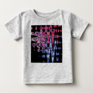 Hübsches Niedliches Lila, Aschgrau und Schwarz Baby T-shirt