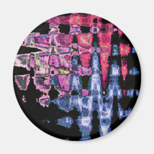 Hübsches Niedliches Lila, Aschgrau und Schwarz Magnet