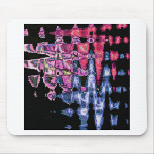 Hübsches Niedliches Lila, Aschgrau und Schwarz Mousepad