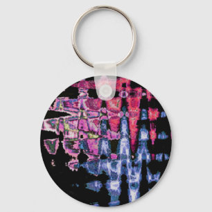 Hübsches Niedliches Lila, Aschgrau und Schwarz Schlüsselanhänger