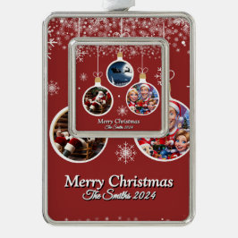 Hübsches, Niedliches, modernes Foto für die Famili Rahmen-Ornament Silber