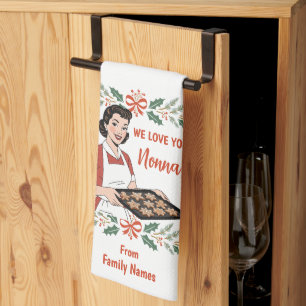 Hübsches Nonna-Geschenk Geschirrtuch