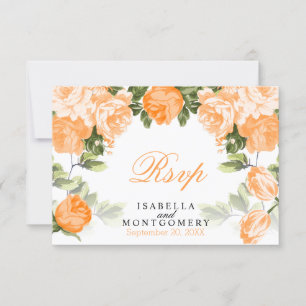 Hübsches Orangefarbenes Design - UAWG RSVP Karte