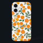 Hübsches Orangenzitrus Botanisches Muster<br><div class="desc">Stilvolle Fruchtmuster Aquarellbilder mit Orangen und Blätter.</div>